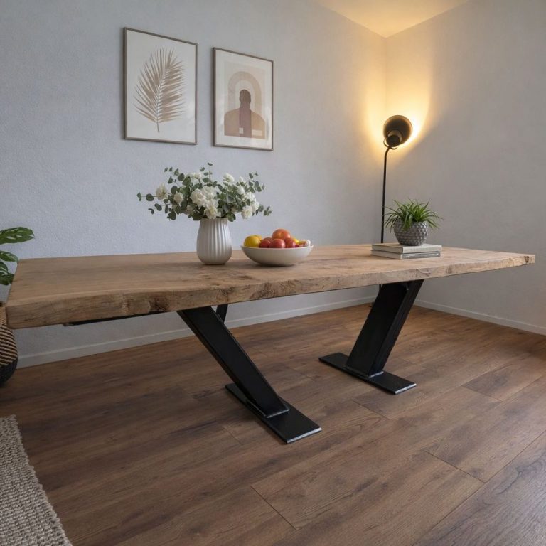 Esszimmertisch - Holz trifft Stahl in Kirchheim unter Teck. Individuell gefertigt.